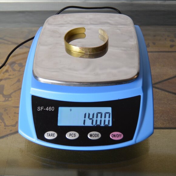 Vintage Two-Toned Sterling Silver Cuff by Alwand Vahan - Picture 8 of 8